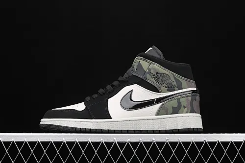 All Categories Air Jordan Jordan Series Basketball Shoes Air Jordan 1 Mid Air Jordan 1 Mid AJ1 Joe 1 Camouflage Green China Series Basketball Shoes CW5490-001